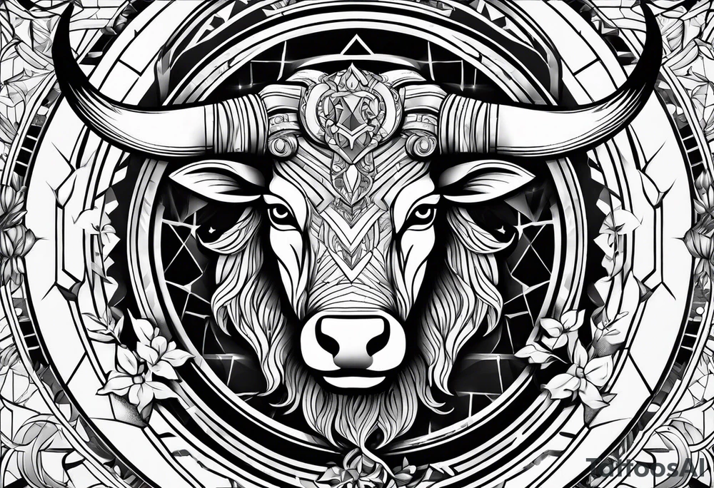 Taurus sign tattoo idea