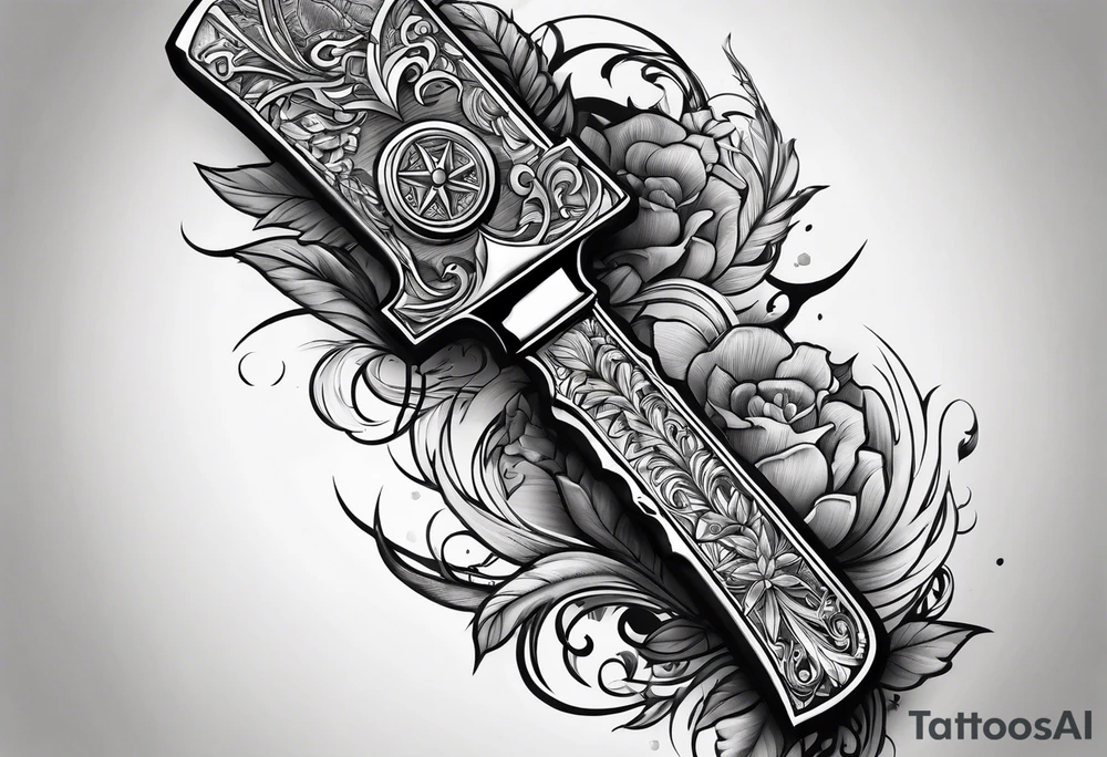 Knife tattoo idea