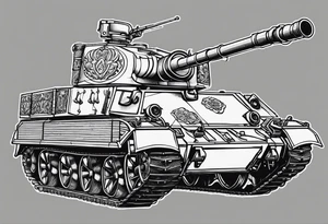 artillery shell M483, M107, M864 tattoo idea