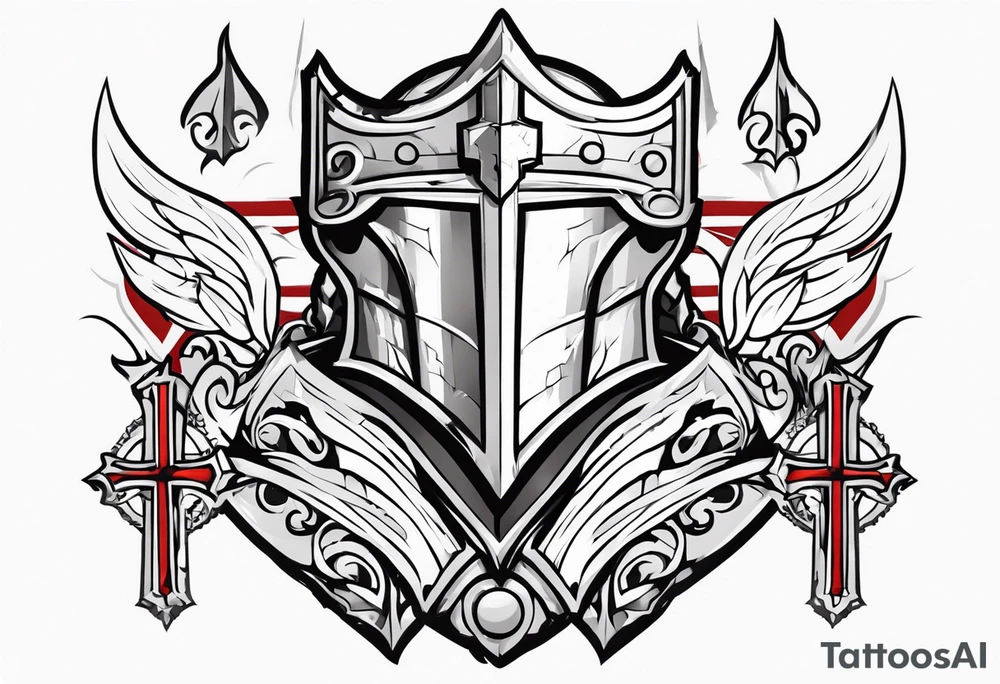 Christian knight tattoo idea