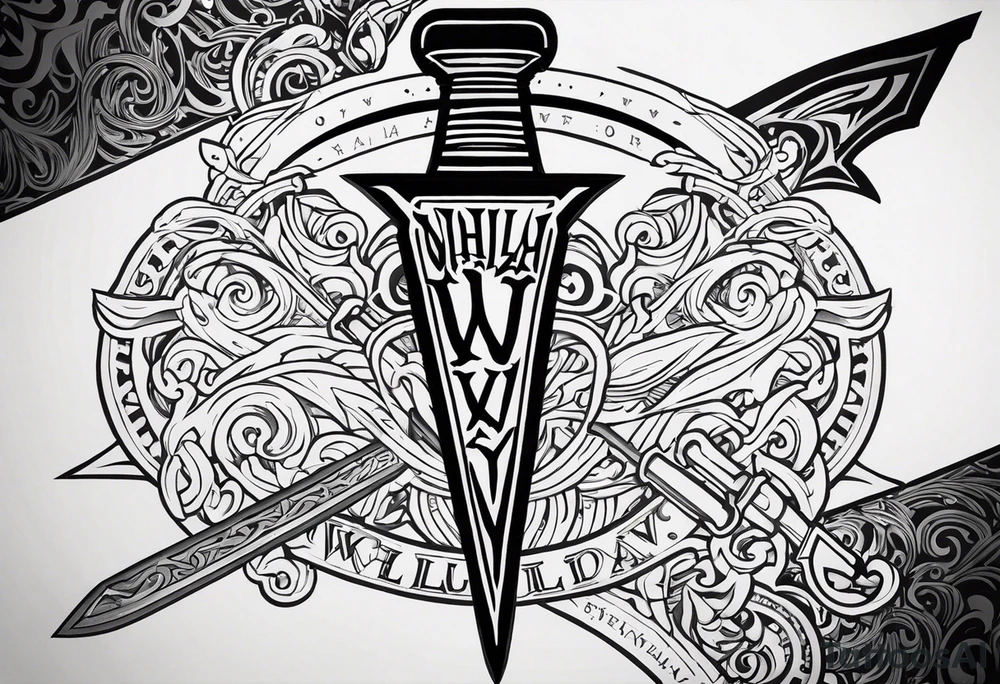 Valhalla chains
 sword tattoo idea
