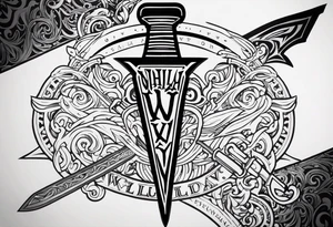 Valhalla chains
 sword tattoo idea