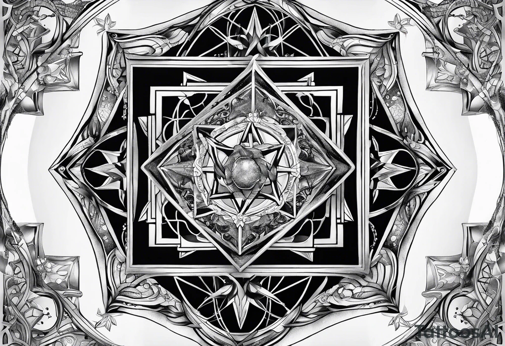Metatron's cube tattoo idea