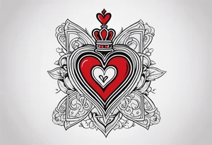 Jack of hearts card tattoo idea