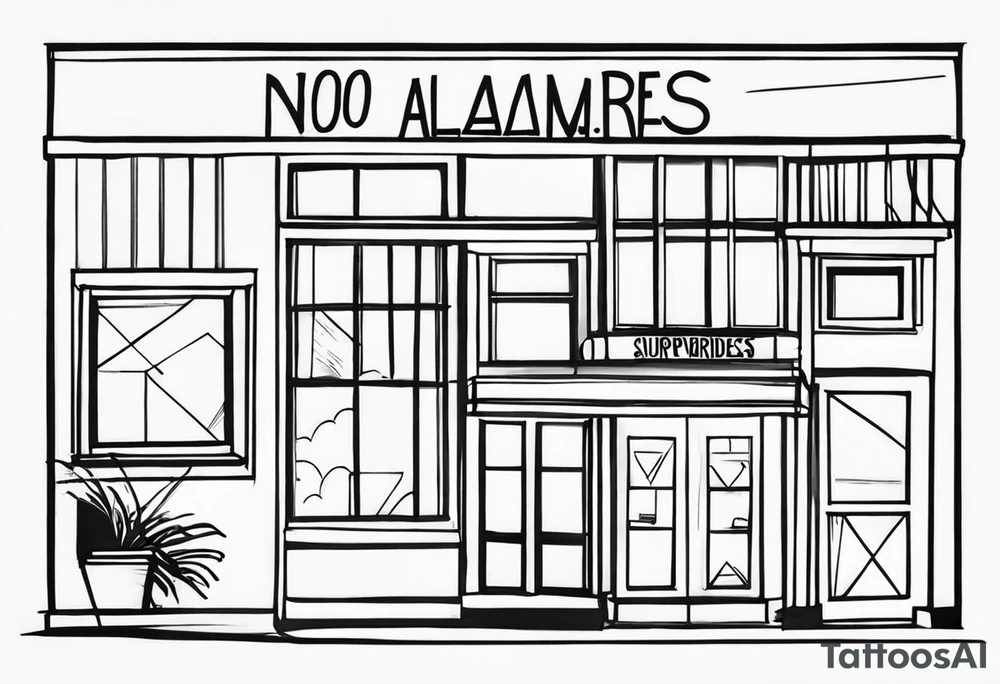"no alarms and no surprises" in a handwritten font tattoo idea