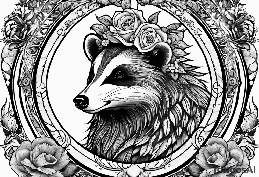 holy badger tattoo idea