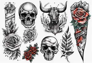 Texas forearm sleeve tattoo idea