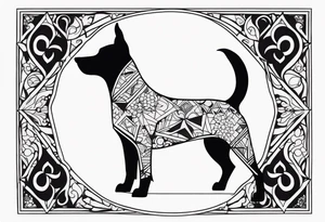 DOG tattoo idea