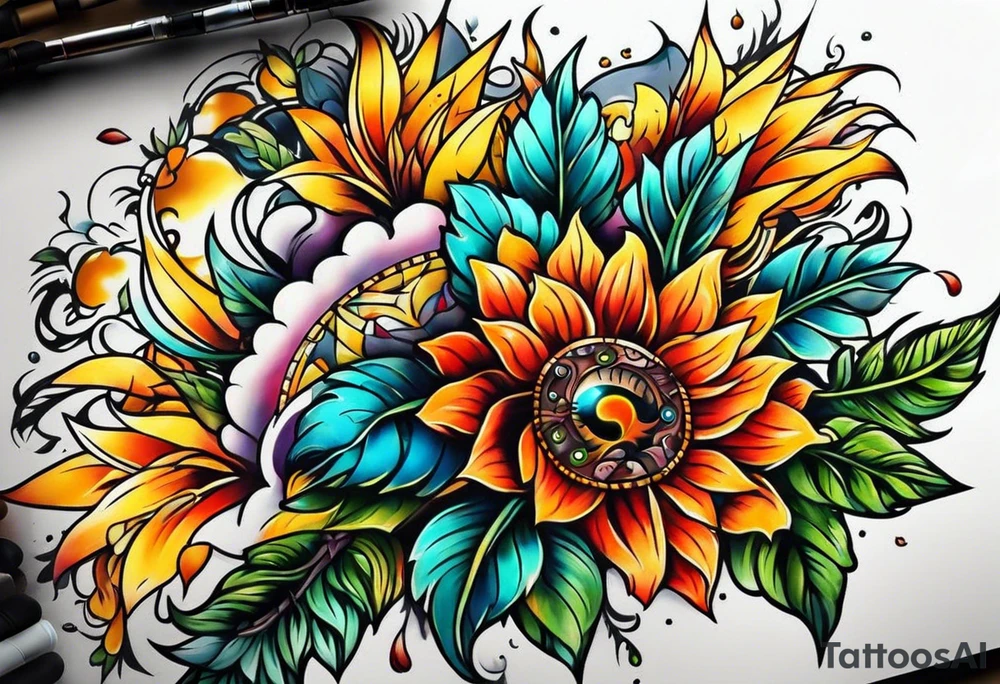 Sunshine tattoo idea