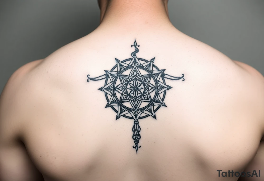 A abundance and protection symbol that says so mote it be tattoo idea