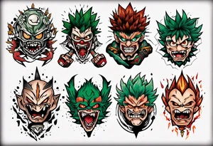 Deku angry tattoo idea