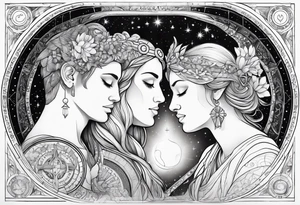 Astrology, Gemini, Natal Chart, angelic, soul mates, vision, armband tattoo idea
