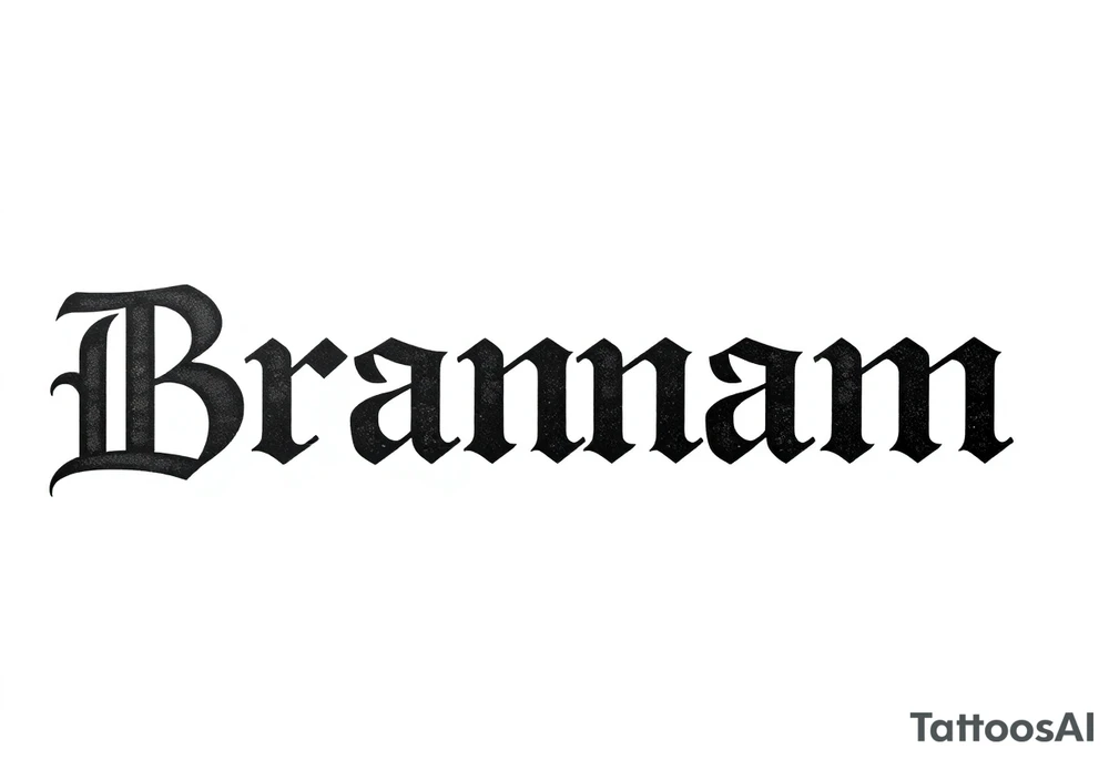 Branam tattoo idea