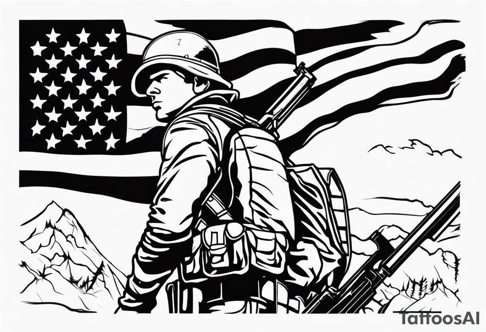Minuteman with rifle tattoo idea