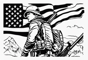 Minuteman with rifle tattoo idea