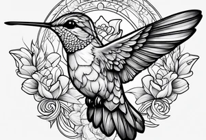 Hummingbird tattoo idea
