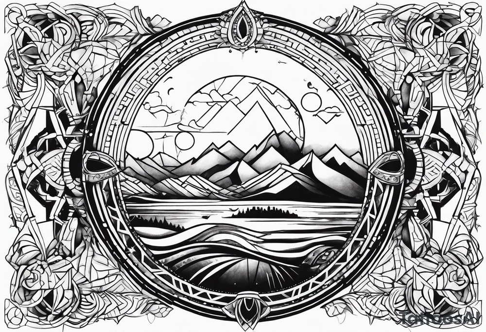 Earth tattoo idea