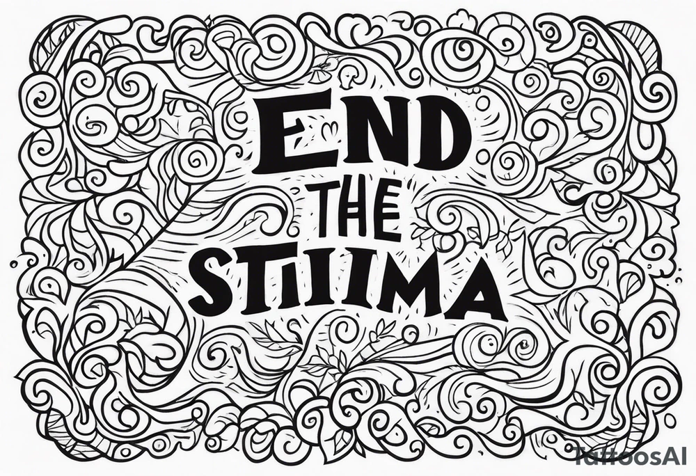 End the stigma. Mental health awareness tattoo idea