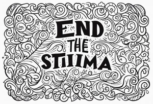 End the stigma. Mental health awareness tattoo idea