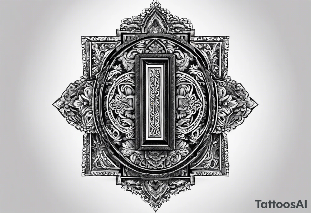 strength, small, Khachkar ,  elegant, lengthy, vishap tattoo idea