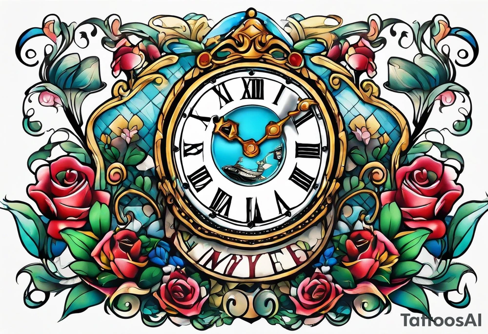 Alice in wonderland tattoo idea
