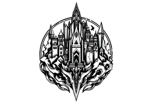 city of 
Atlantis tattoo idea
