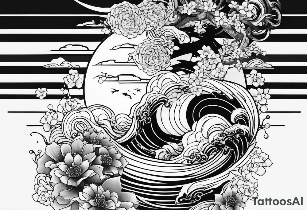 Traditional Japanese tattoo representation of consistency tattoo idea