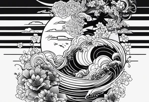 Traditional Japanese tattoo representation of consistency tattoo idea