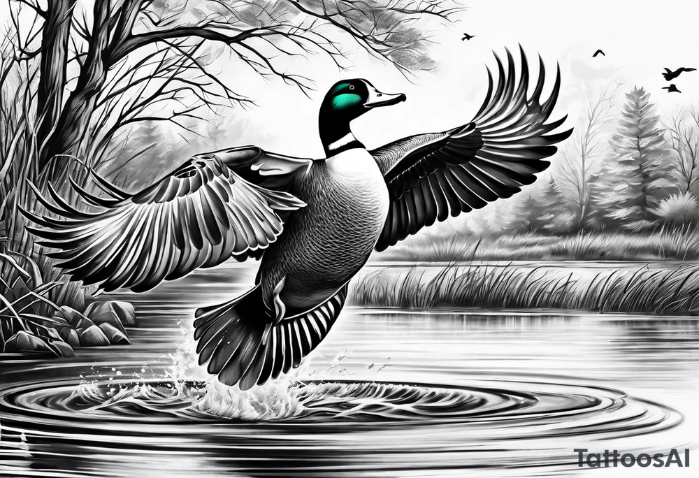 Duck hunting tattoo idea