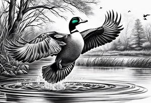 Duck hunting tattoo idea