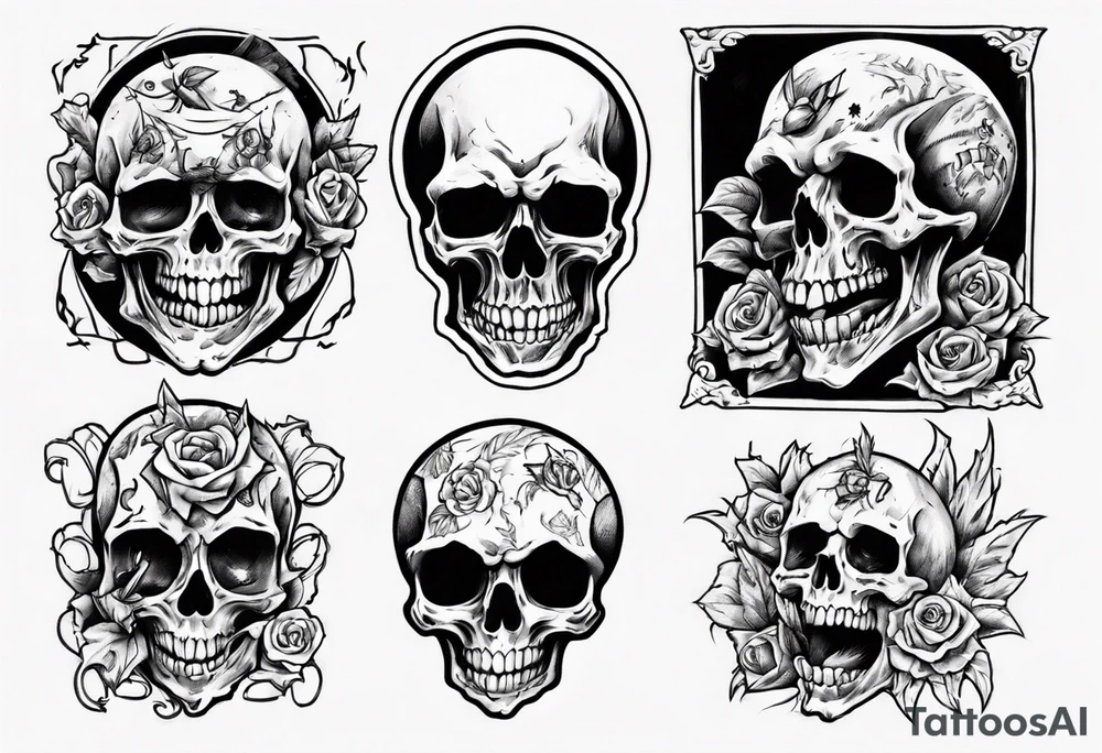 death smiling at me and I'm smiling back at the death tattoo idea