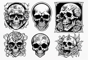 death smiling at me and I'm smiling back at the death tattoo idea