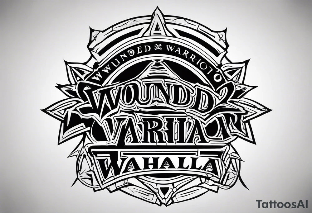 Wounded warrior valhalla tattoo idea