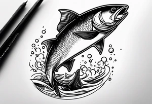 fishing trip tattoo idea