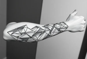 geometric lines tattoo idea