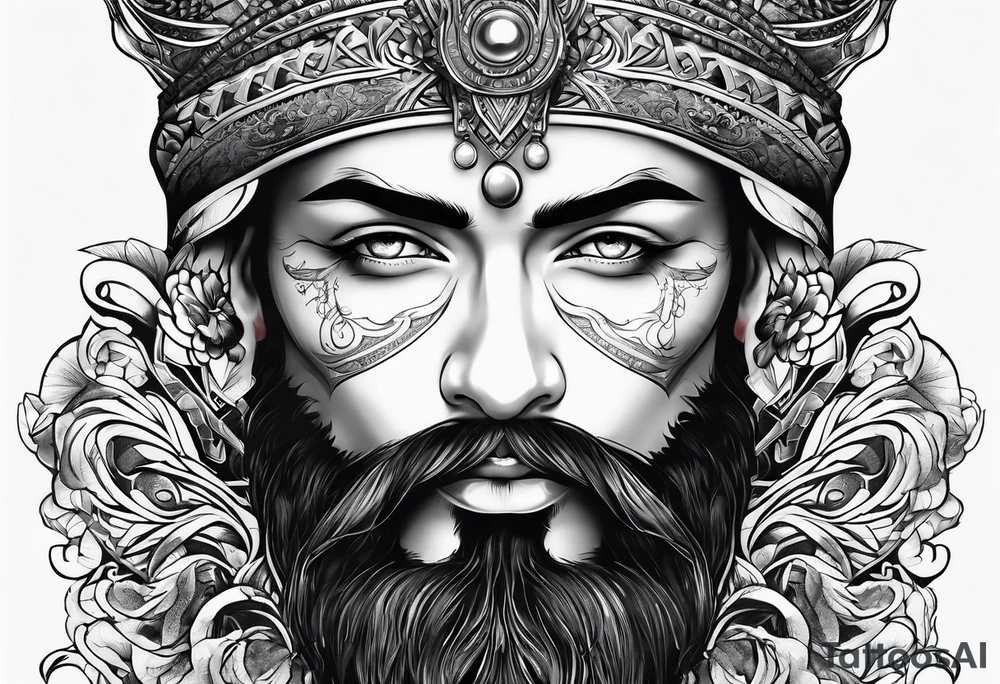 giant with a club tattoo idea