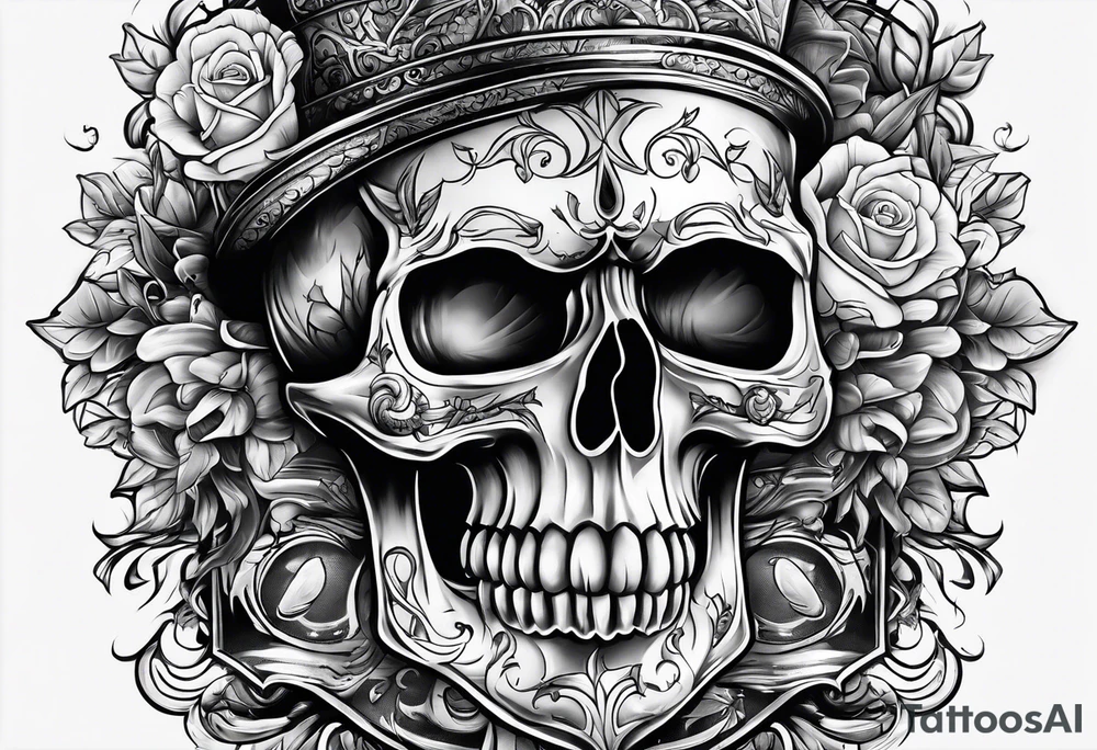 Death and gambling tattoo idea