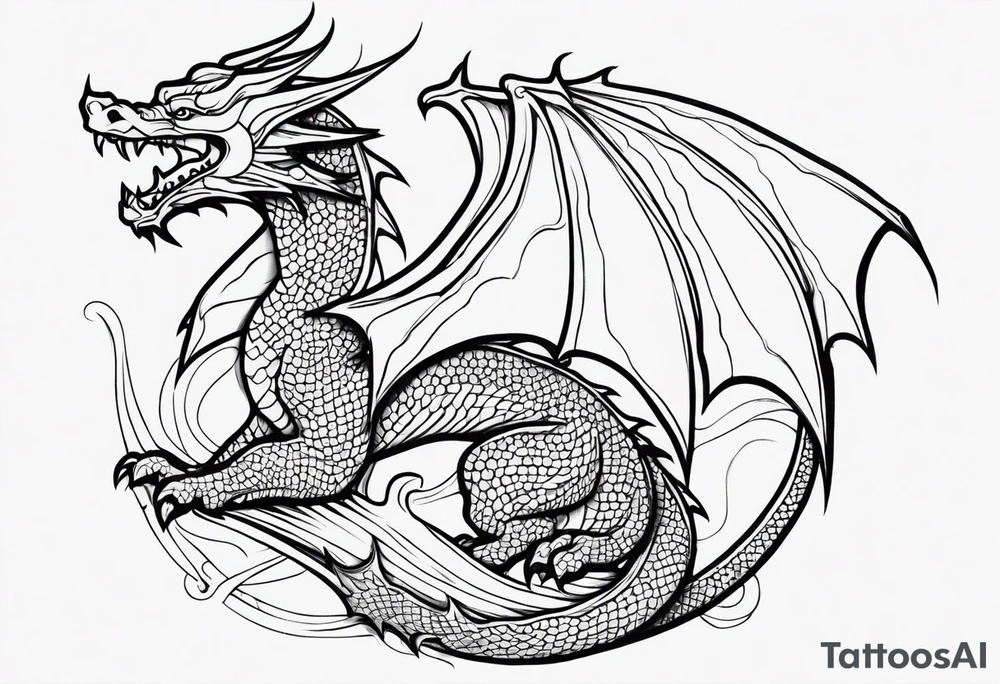 a dragon tattoo idea