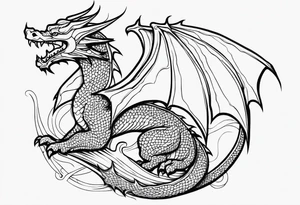 a dragon tattoo idea