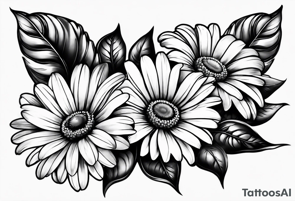 3 daisys tattoo idea
