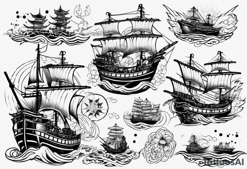 ships tattoo idea