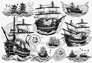 ships tattoo idea