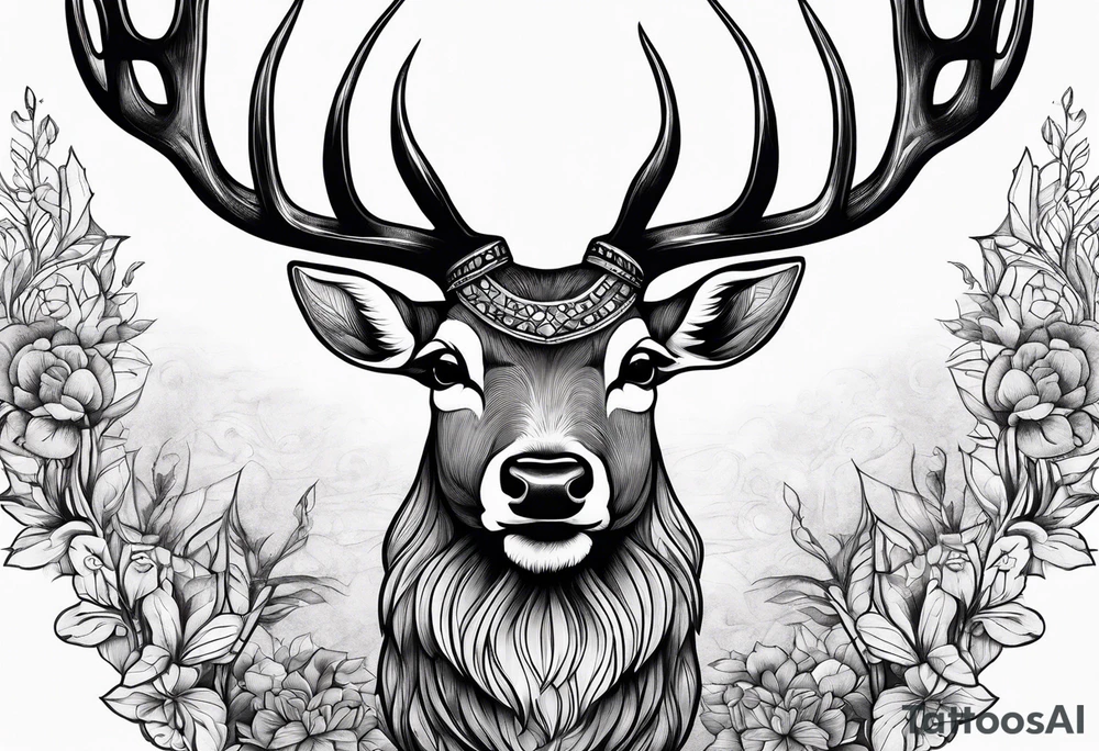 A deer that is big tattoo idea