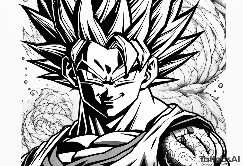 Dragon ball z sleeve tattoo idea
