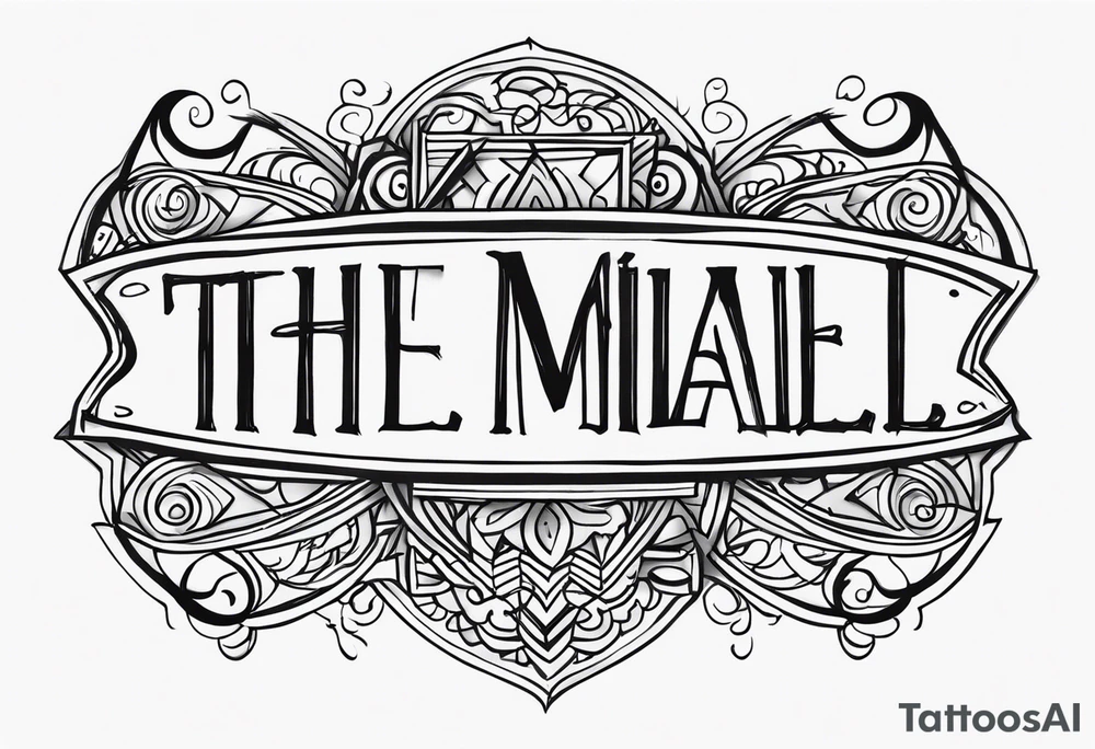 The names michael and mikeyla overlining tattoo idea