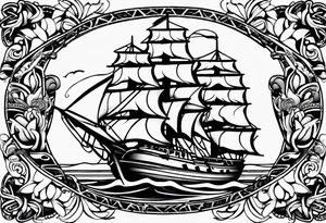 bearpaw half sleeve tattoo idea