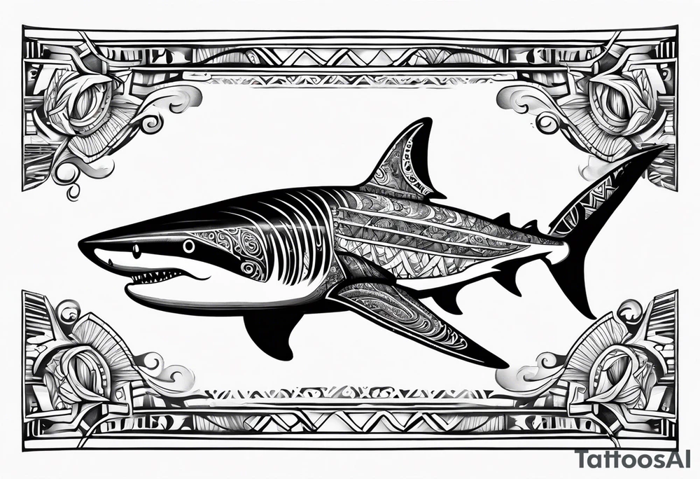 Tahitian Shark tattoo idea