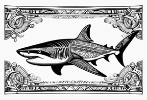 Tahitian Shark tattoo idea