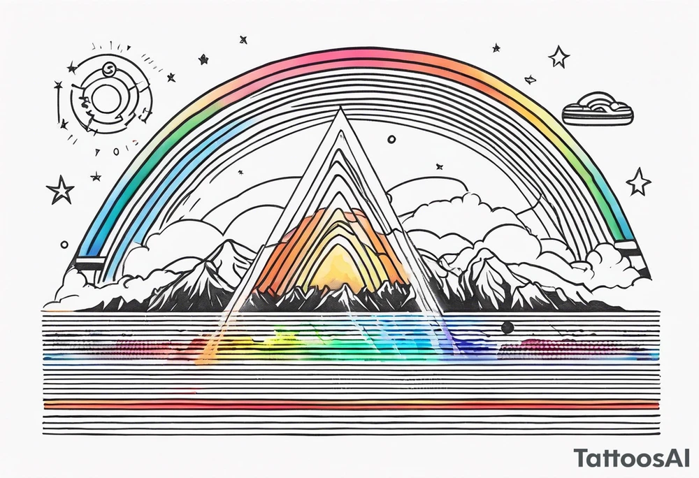 electromagnetic spectrum tattoo idea