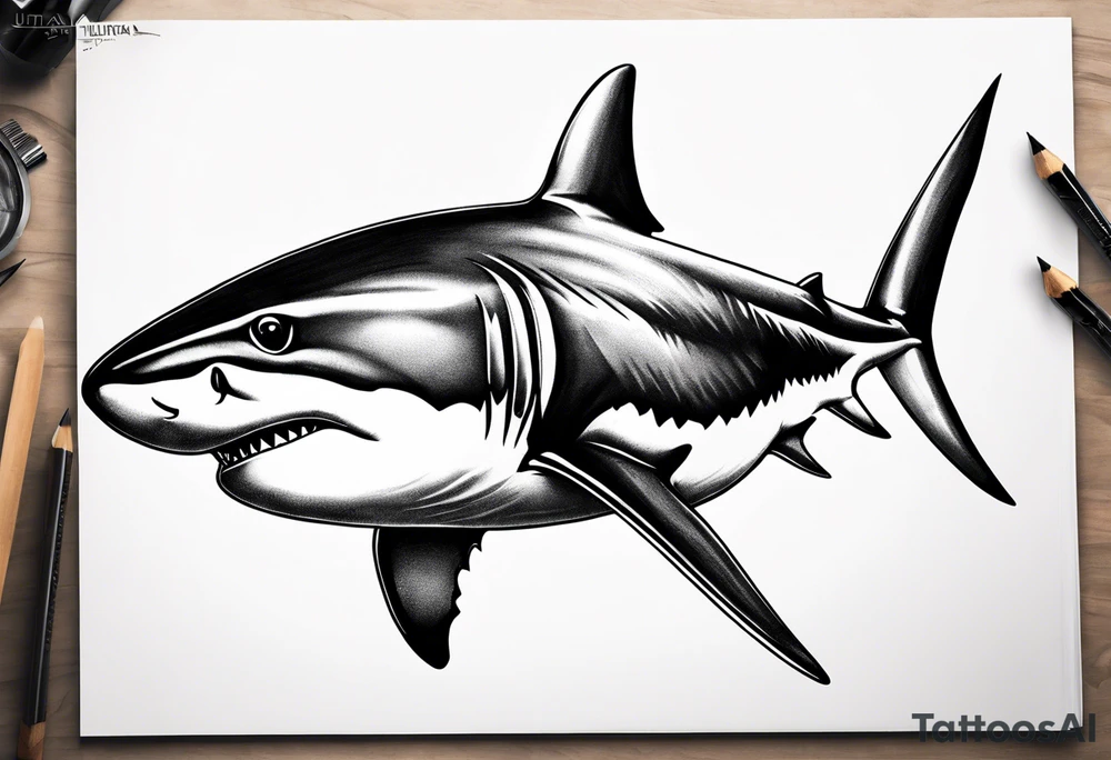 Shark tattoo idea